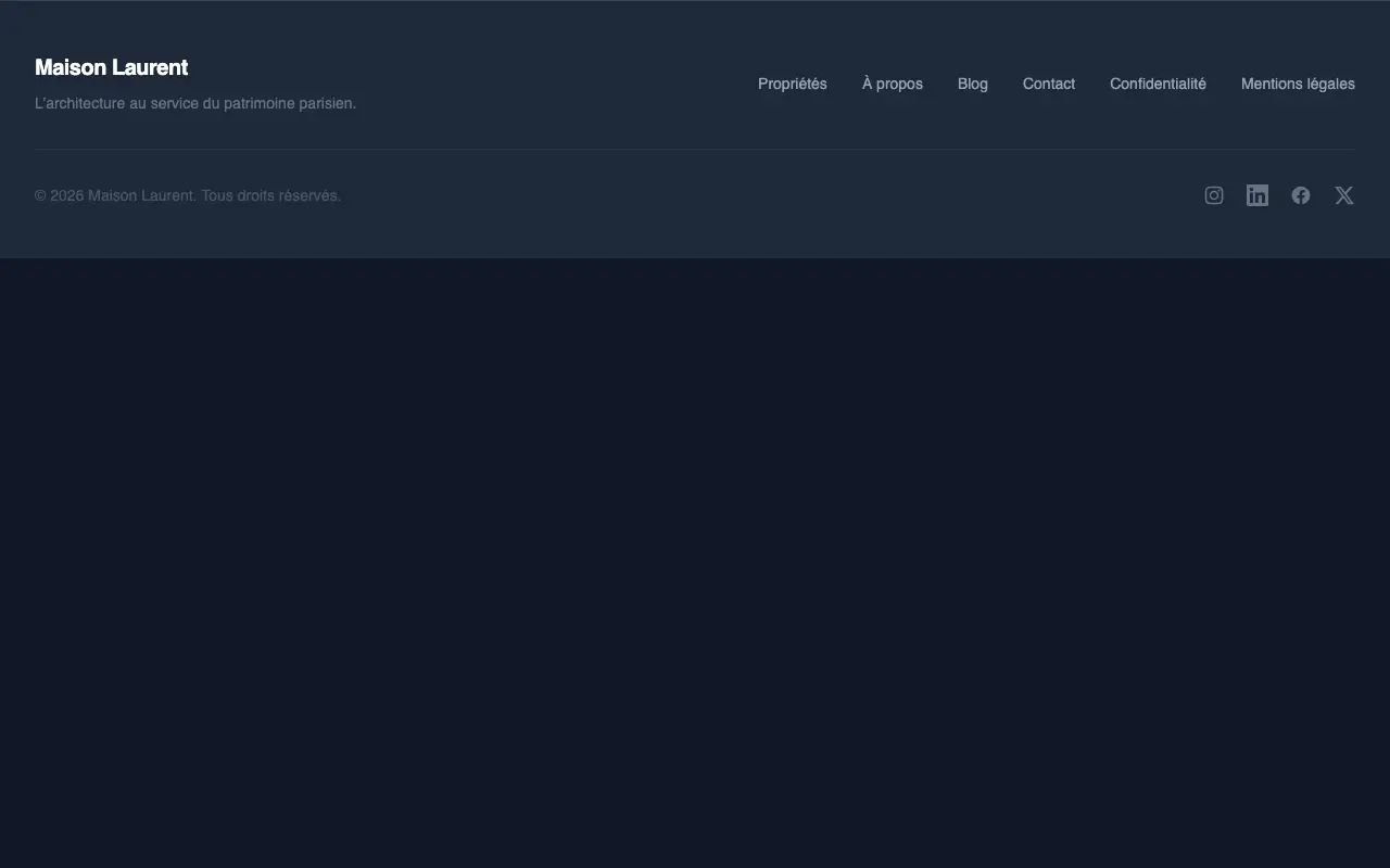 Minimal Dark Two Column preview
