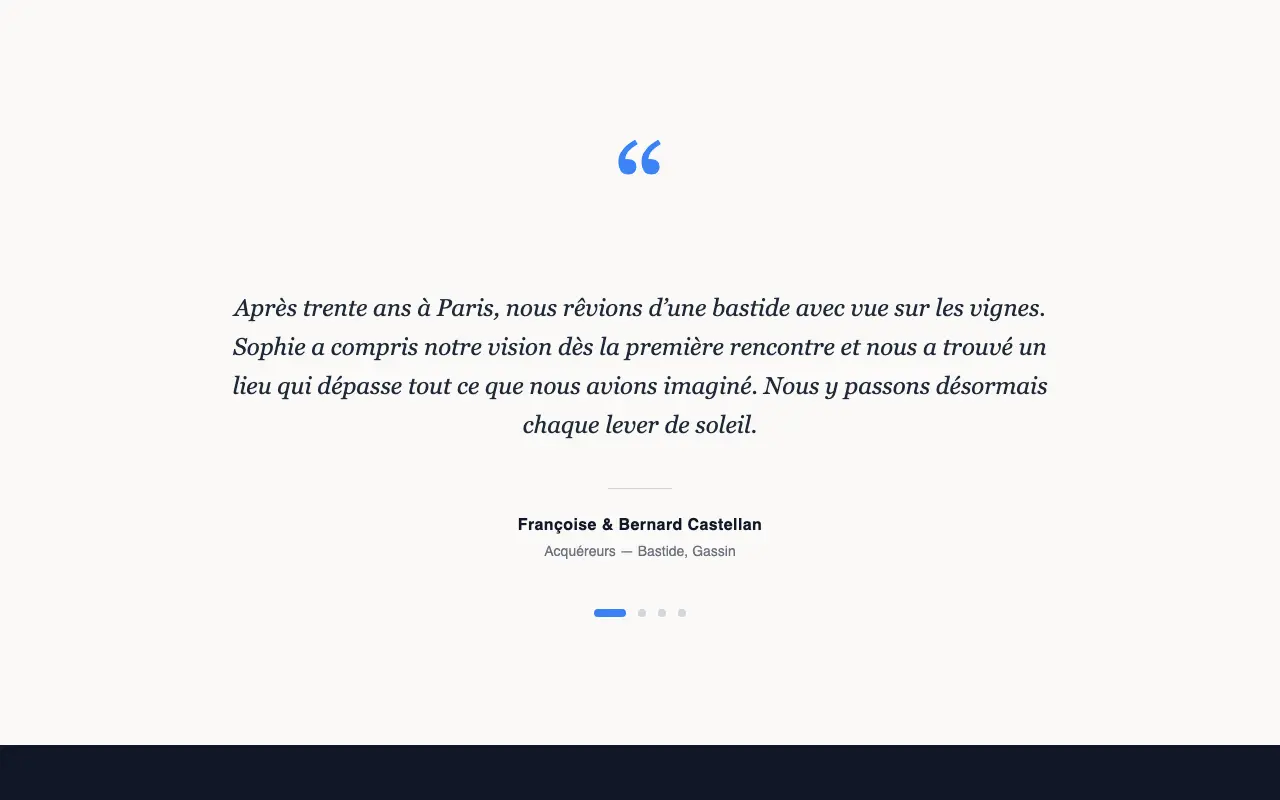 Carousel With Large Quote preview