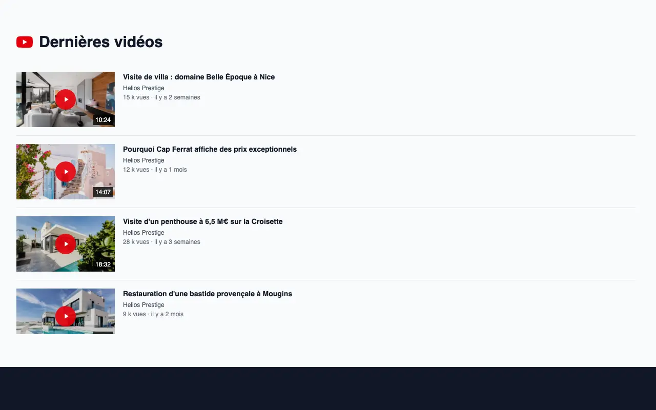 Feed With Horizontal Cards preview